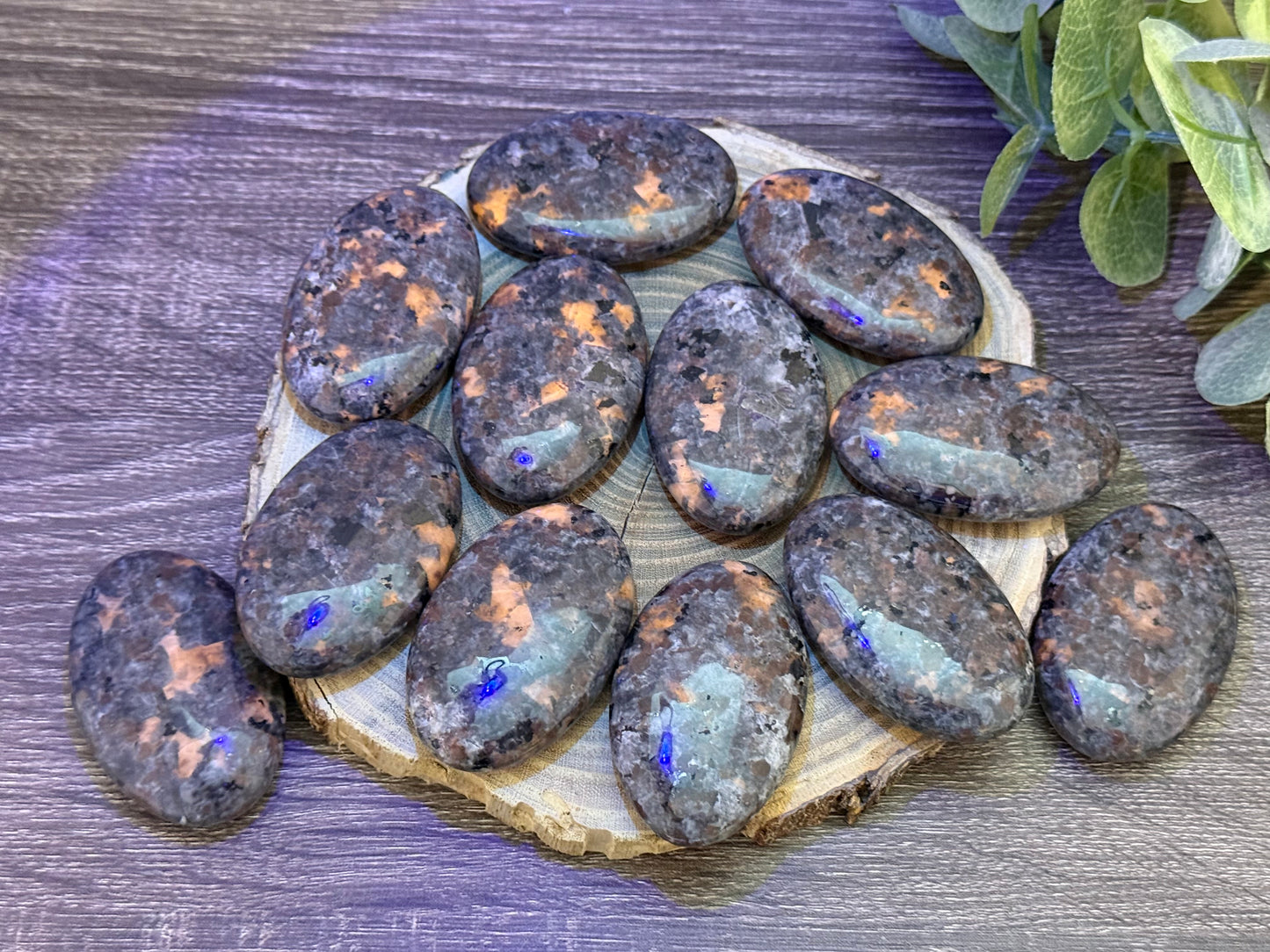 Yooperlite Palm Stones