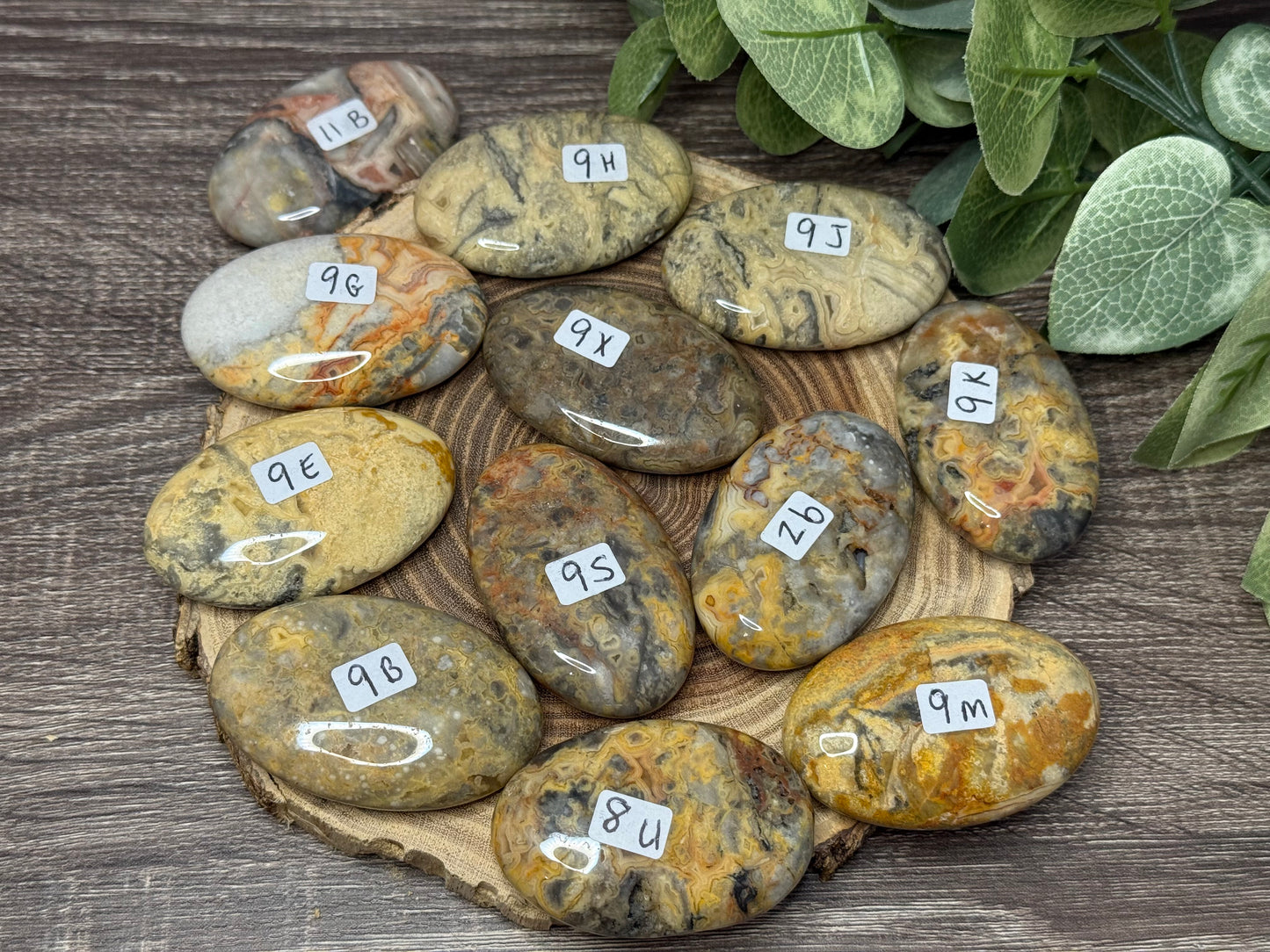 Lace Agate Palm Stones