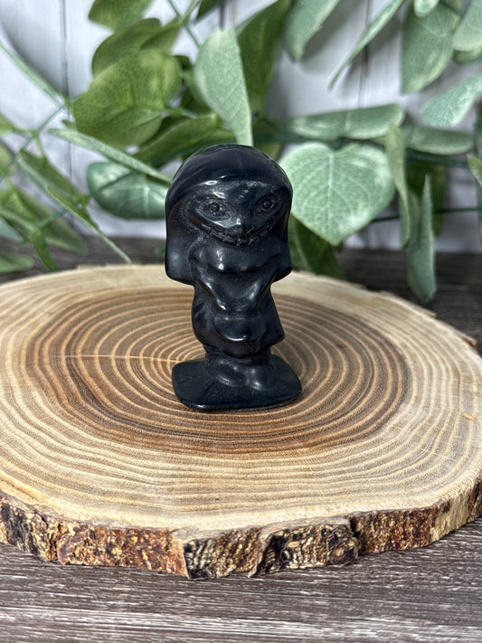 Nightmare Before Christma Carvings - Black Obsidian