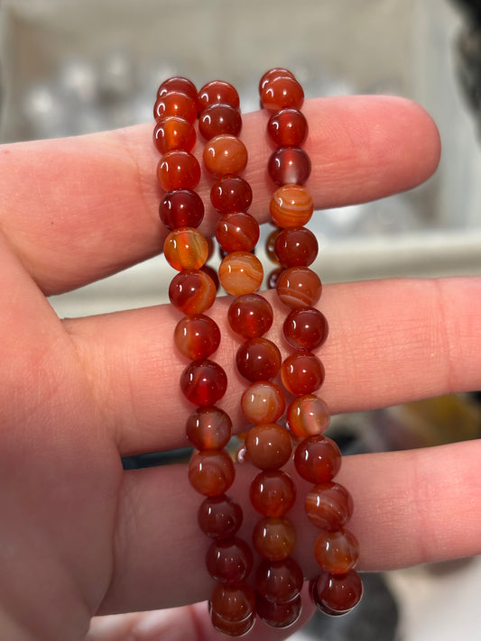 Carnelian - Bracelet 6 mm
