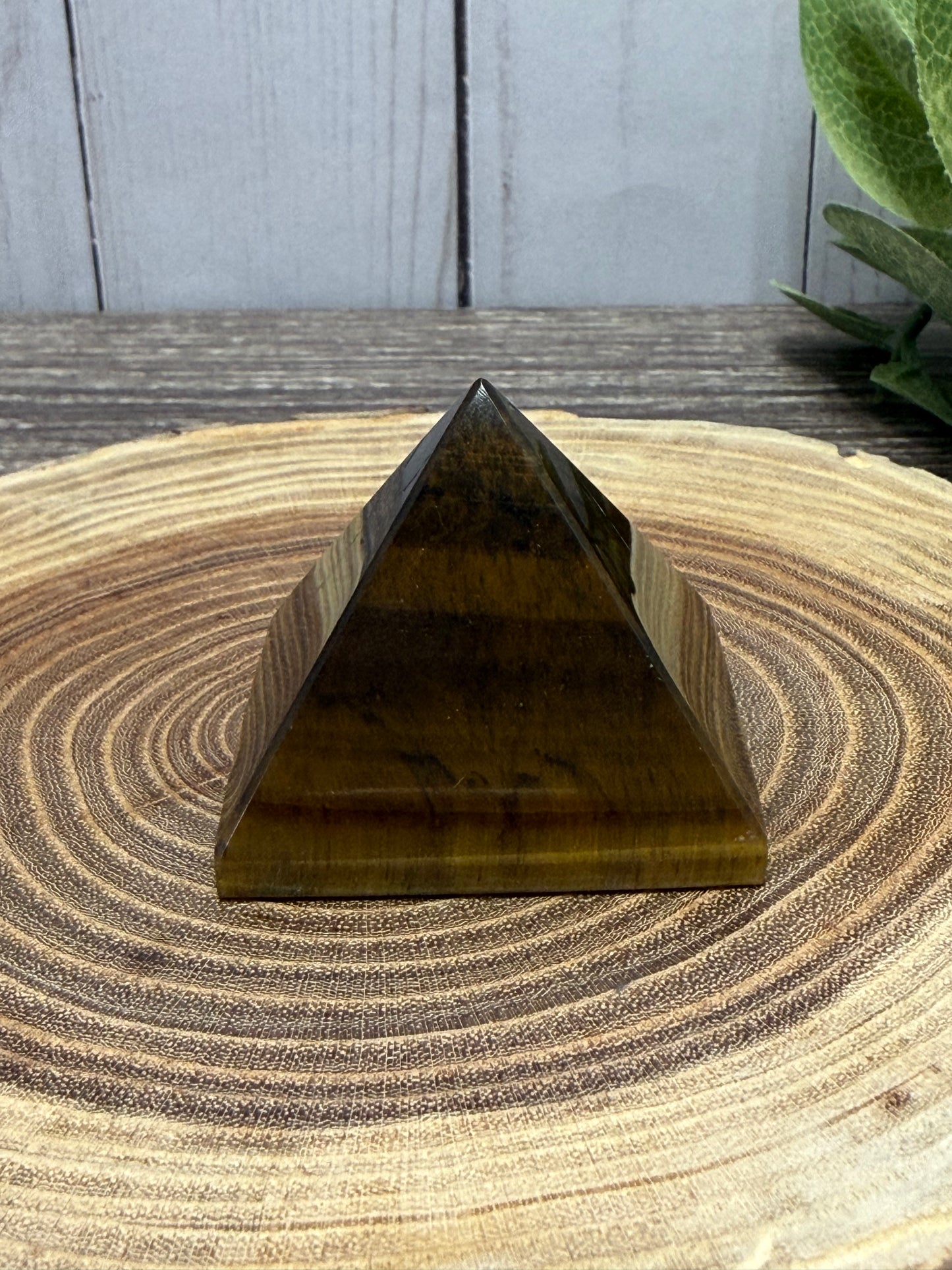 Tigers Eye Pyramid