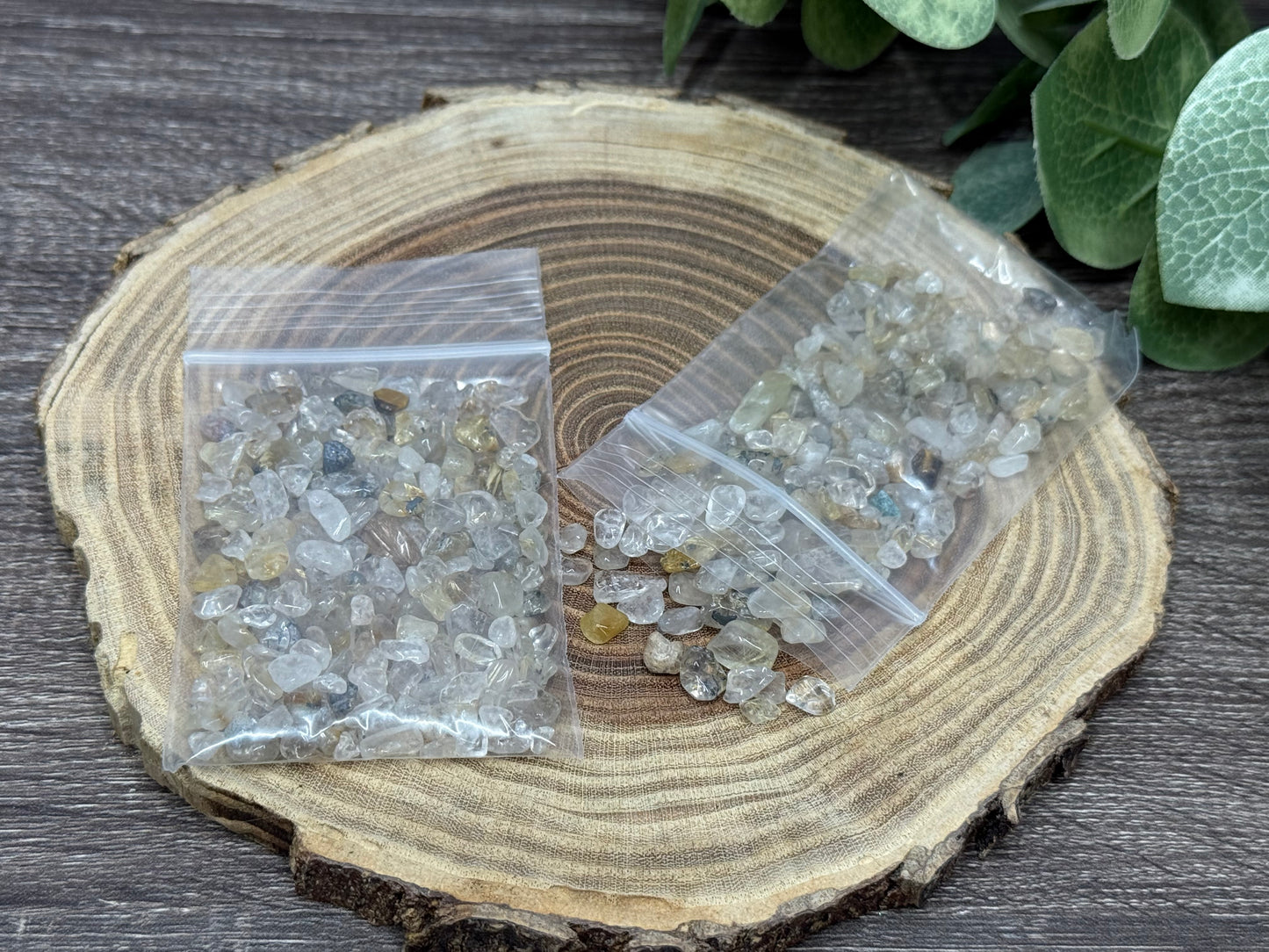 Golden Rutile Crystal Chips