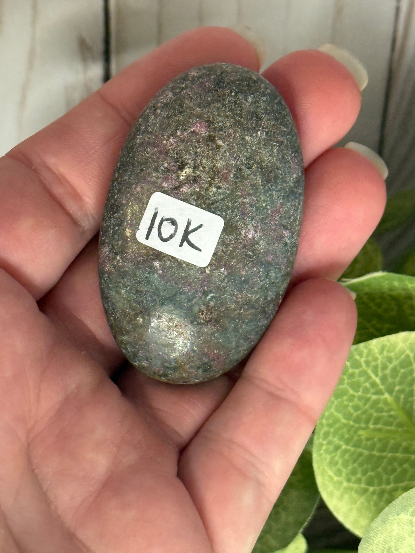 Ruby & Fuchsite Palm Stones
