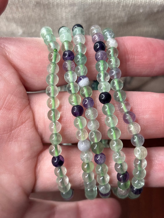 Fluorite - Bracelet 4 mm