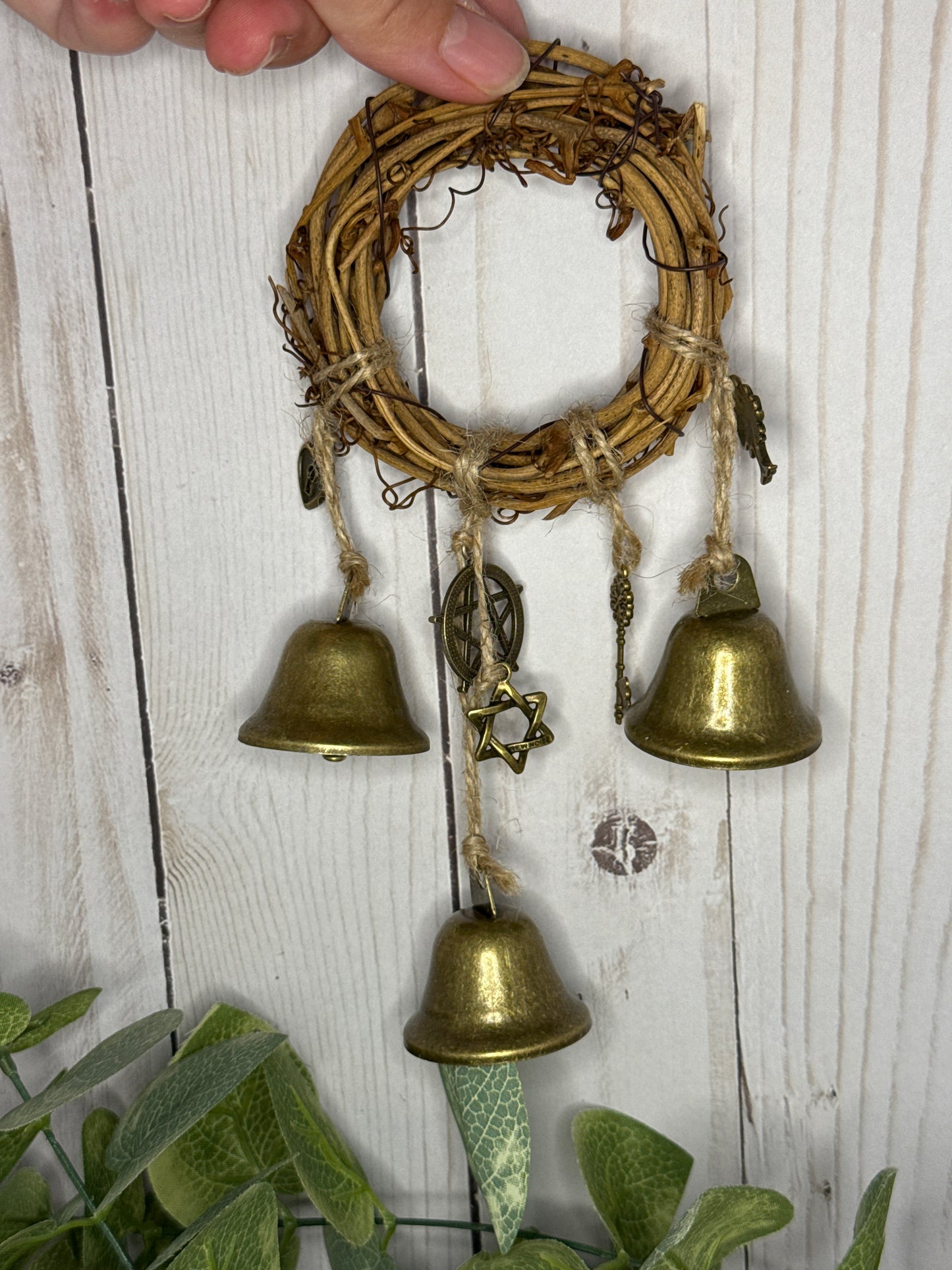 Witch Bells for Home Protection, 3 Bells, and charms
