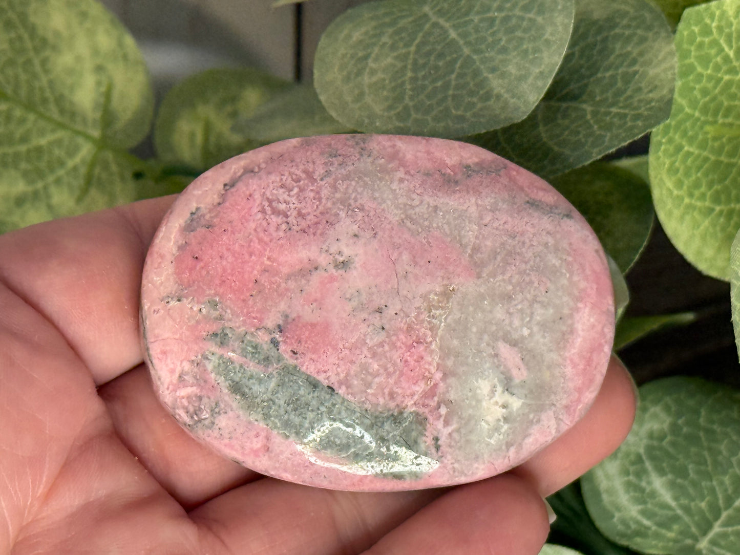 Pink Rhodonite Palm Stones
