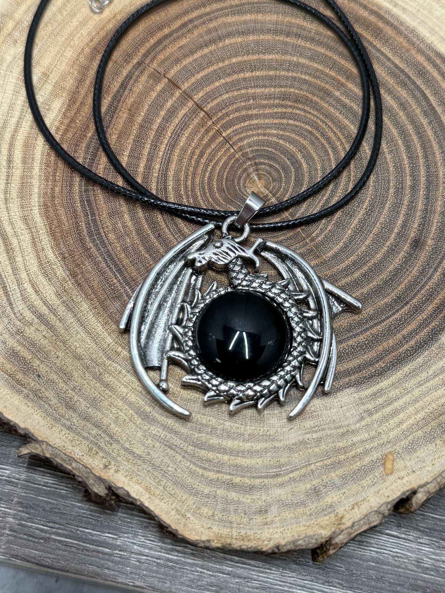 Dragon Round Pendant (Large)