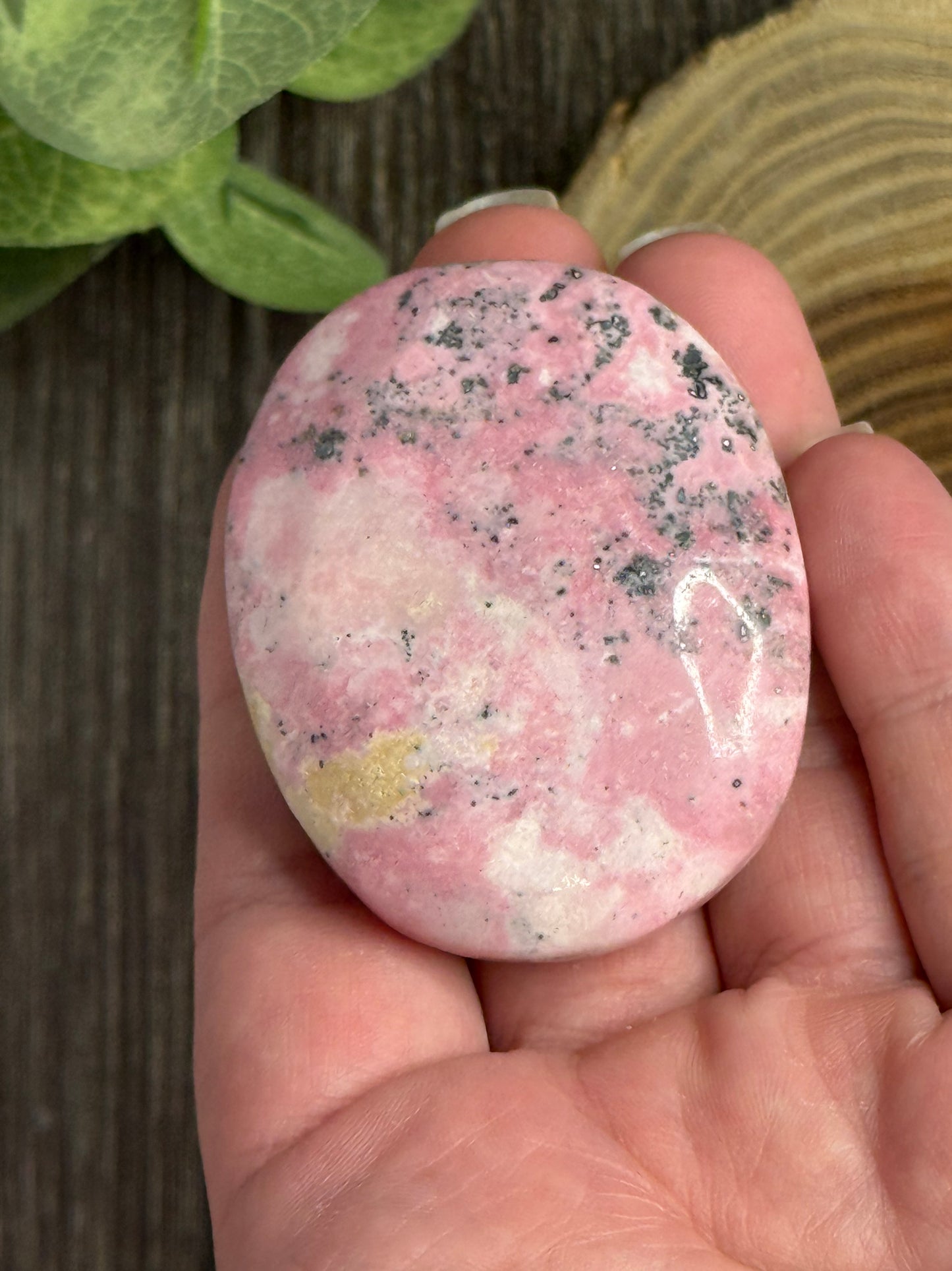 Pink Rhodonite Palm Stones