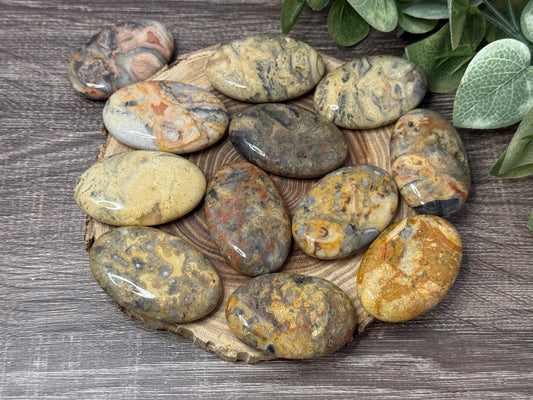 Lace Agate Palm Stones