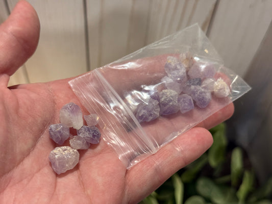 Amethyst Flower Crystal Chip Bag