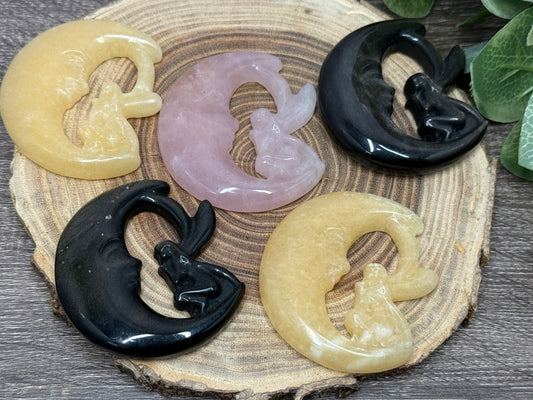 Fairy and Moon Carvings