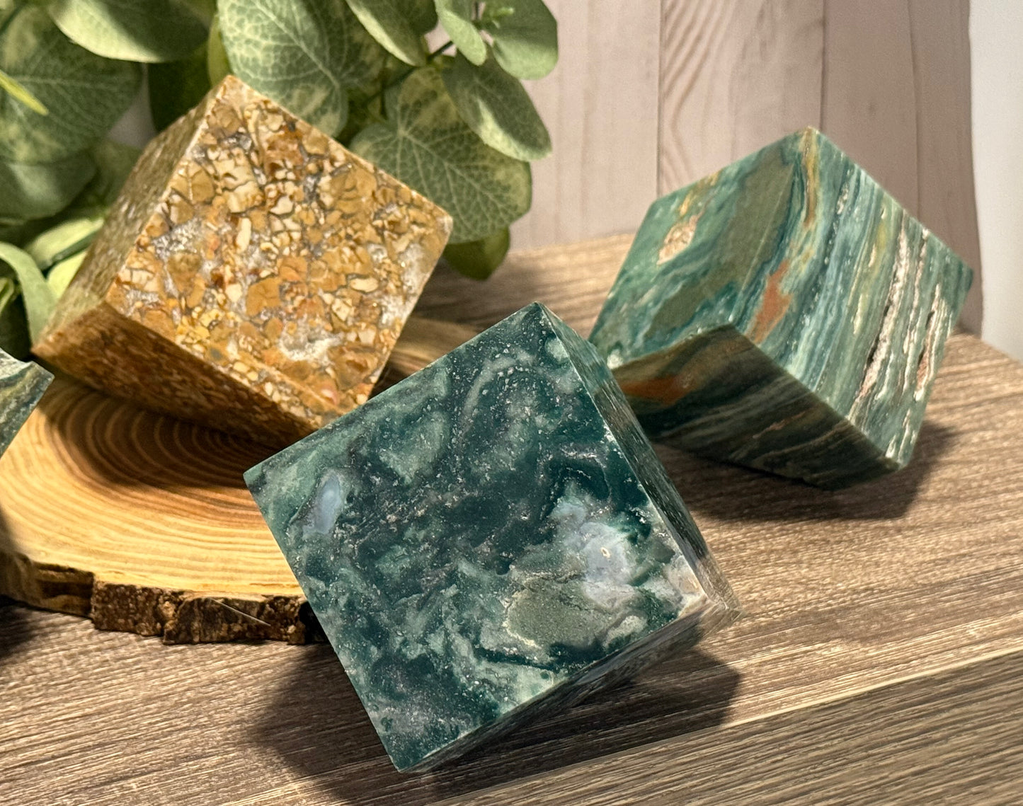 Ocean Jasper Squares/ Cubes