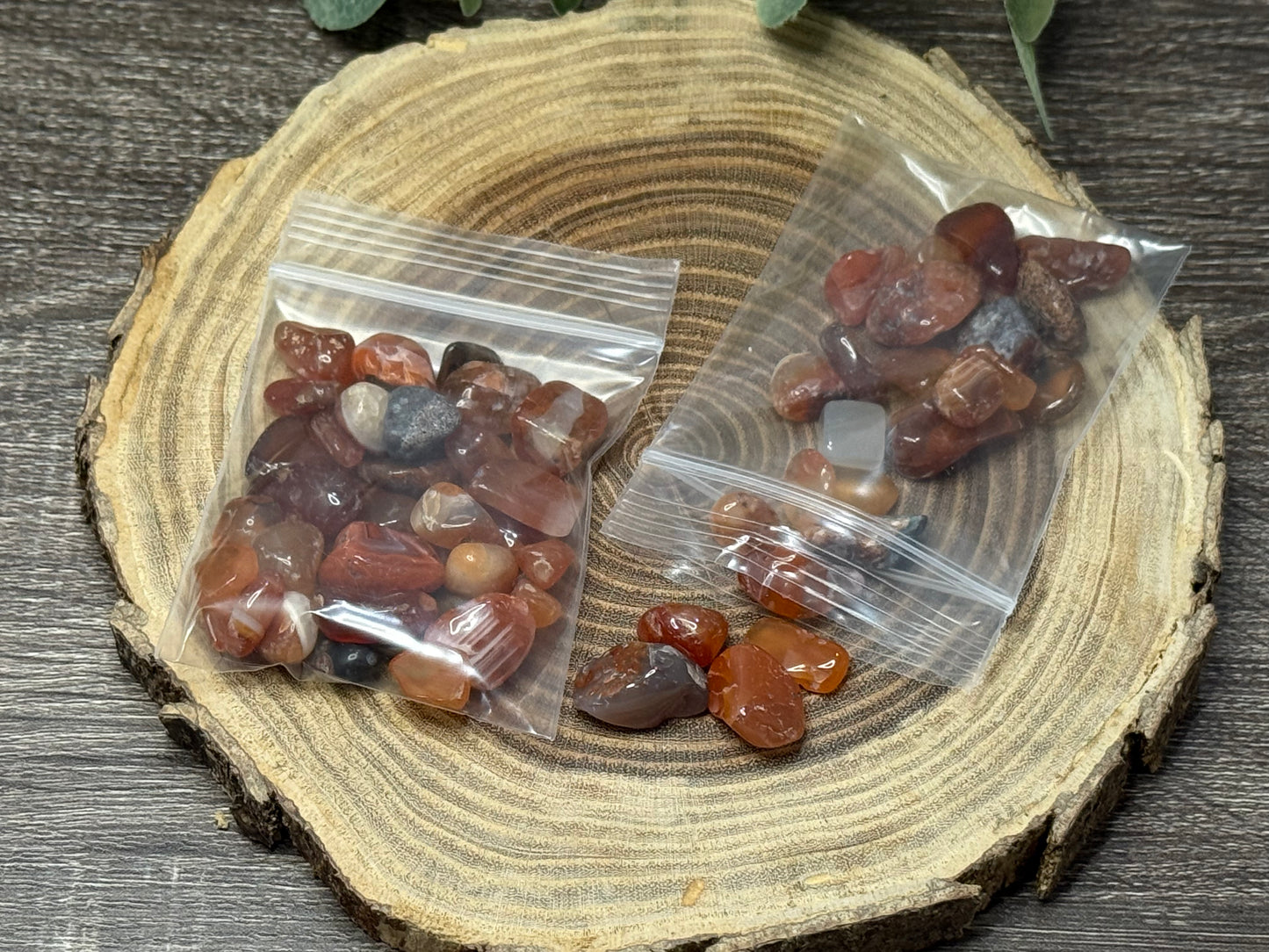 Carnelian Crystal Chip Bag (Large chips)