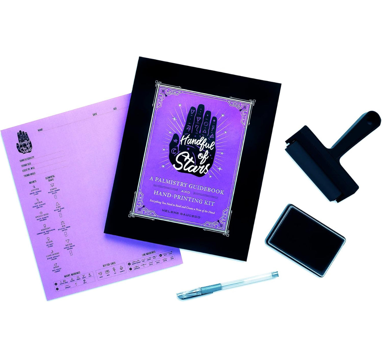 Handful of Stars: A Palmistry Guidebook and Hand Printing Kit