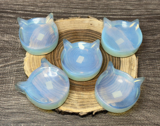 Cat Head Bowls - Opalite
