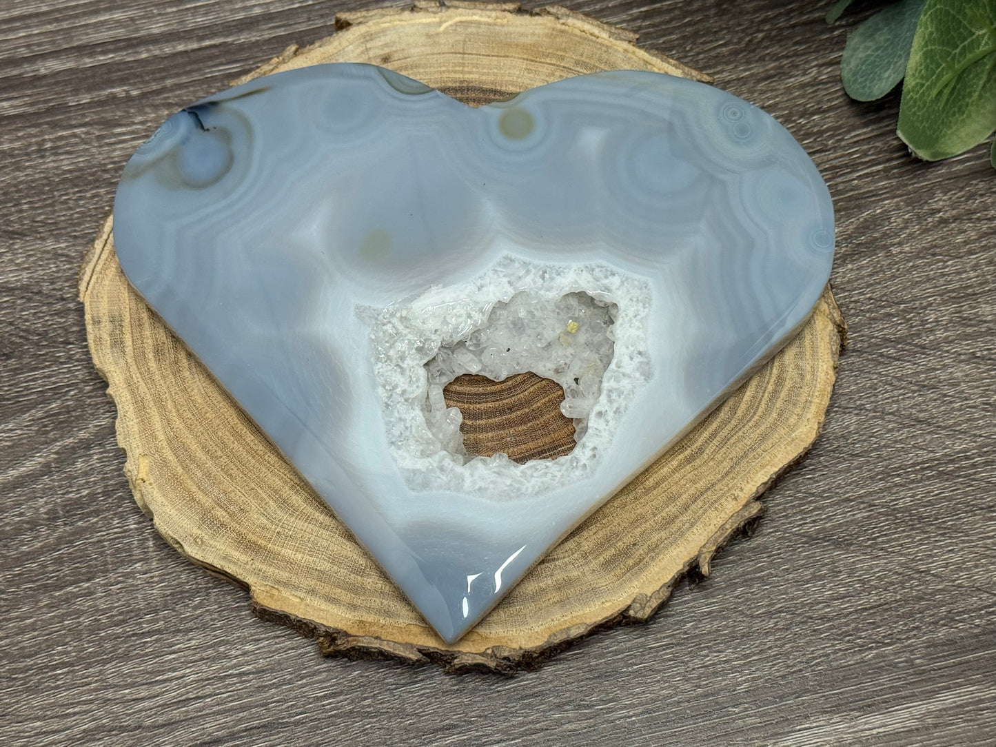 Druzy Agate Hearts (Large)