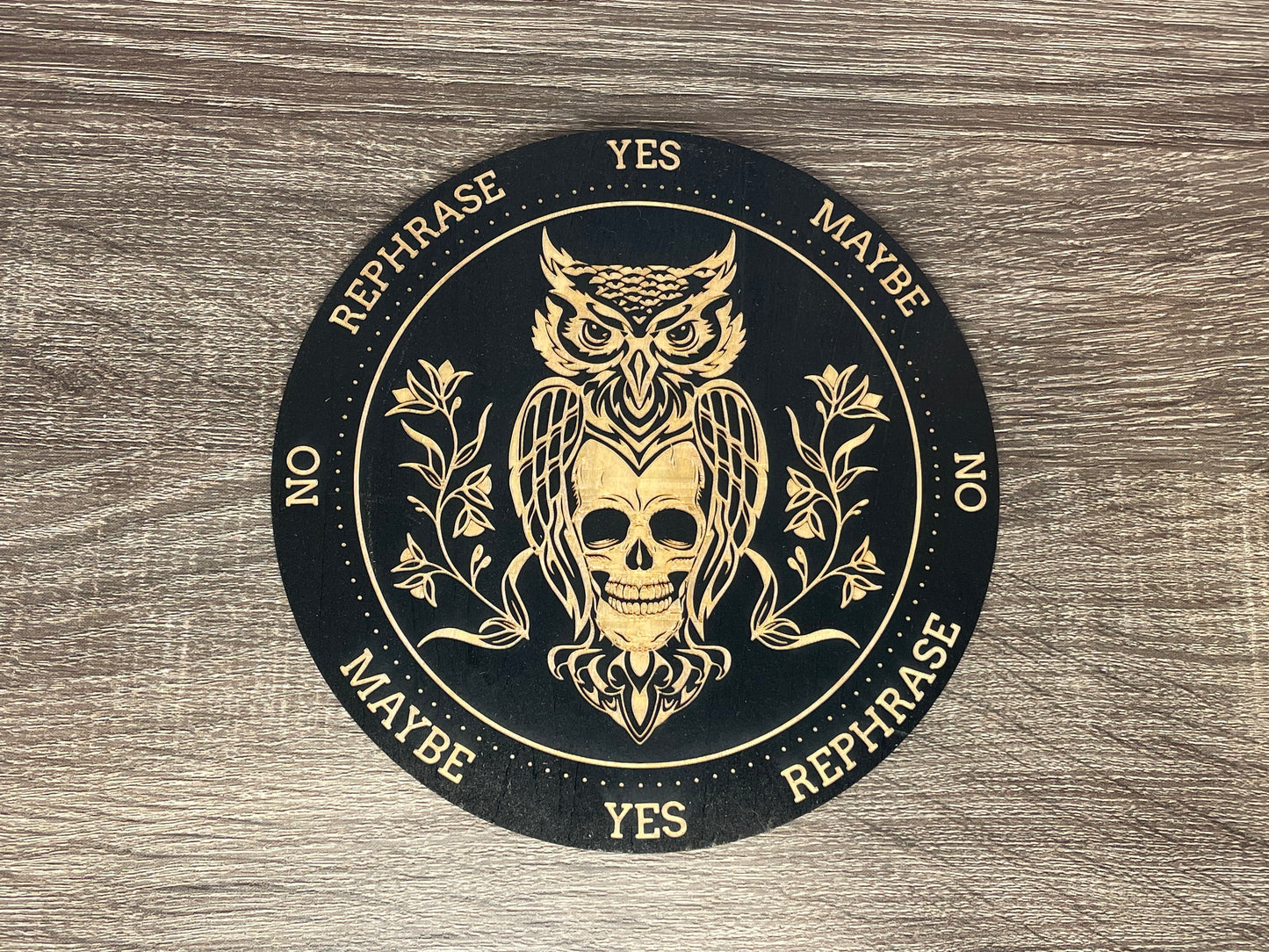 Pendulum Board - Owl & Skull