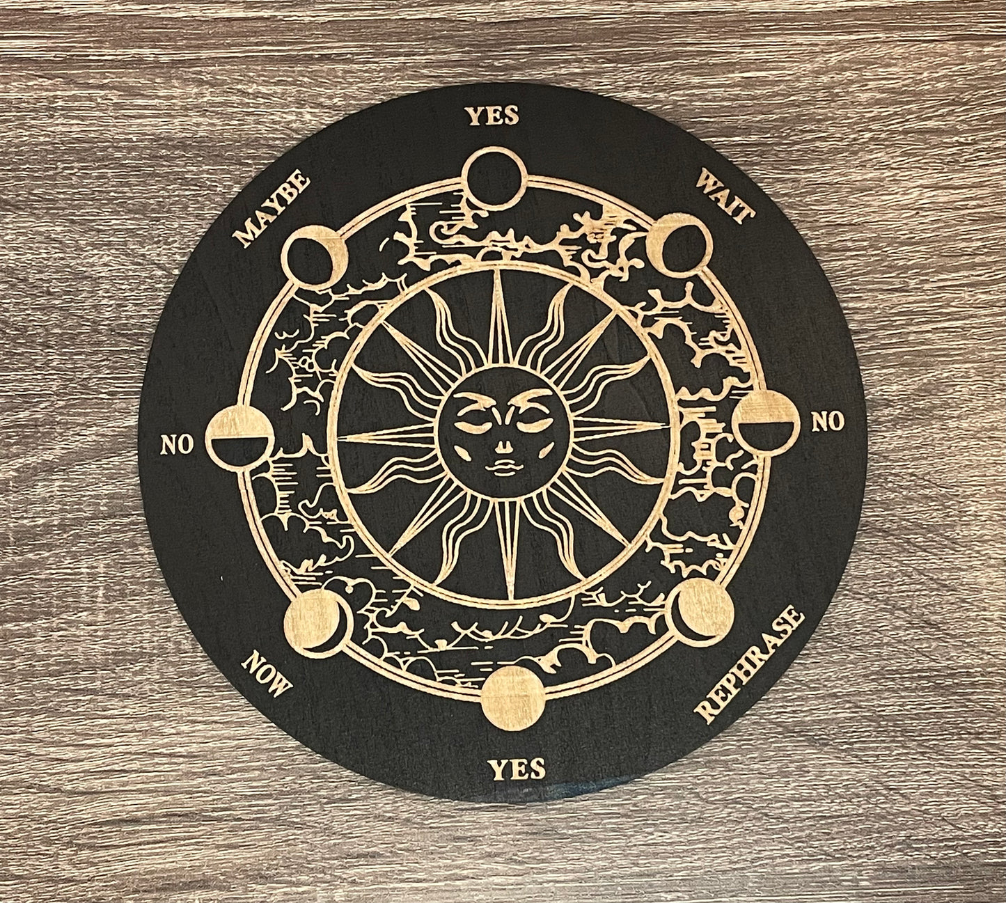 Pendulum Board - Moon Phases Sun