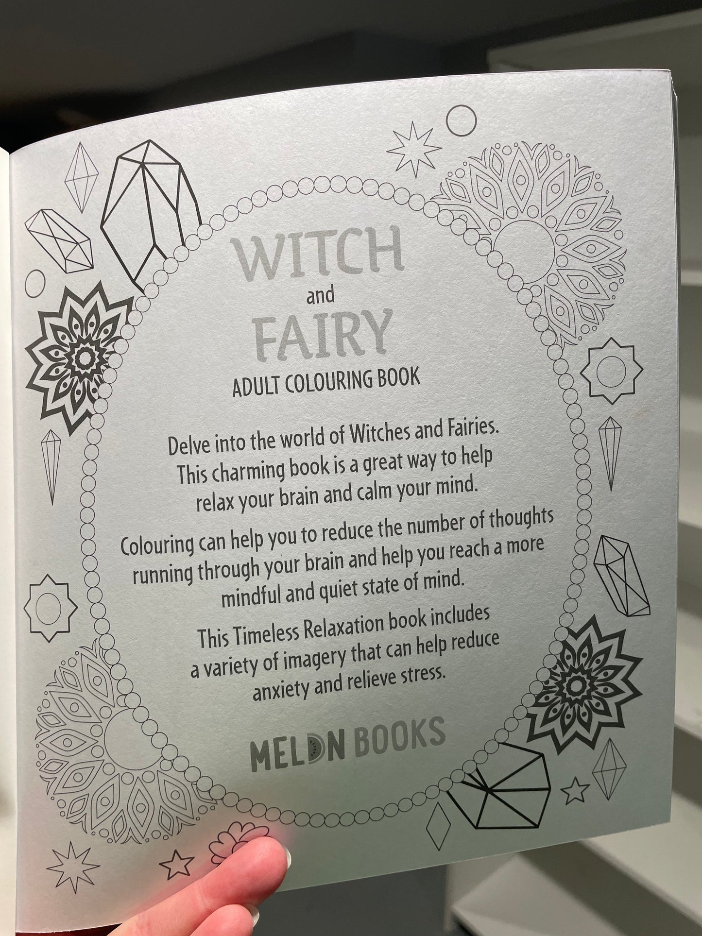 Witch and Fairy Adult Colouring Book