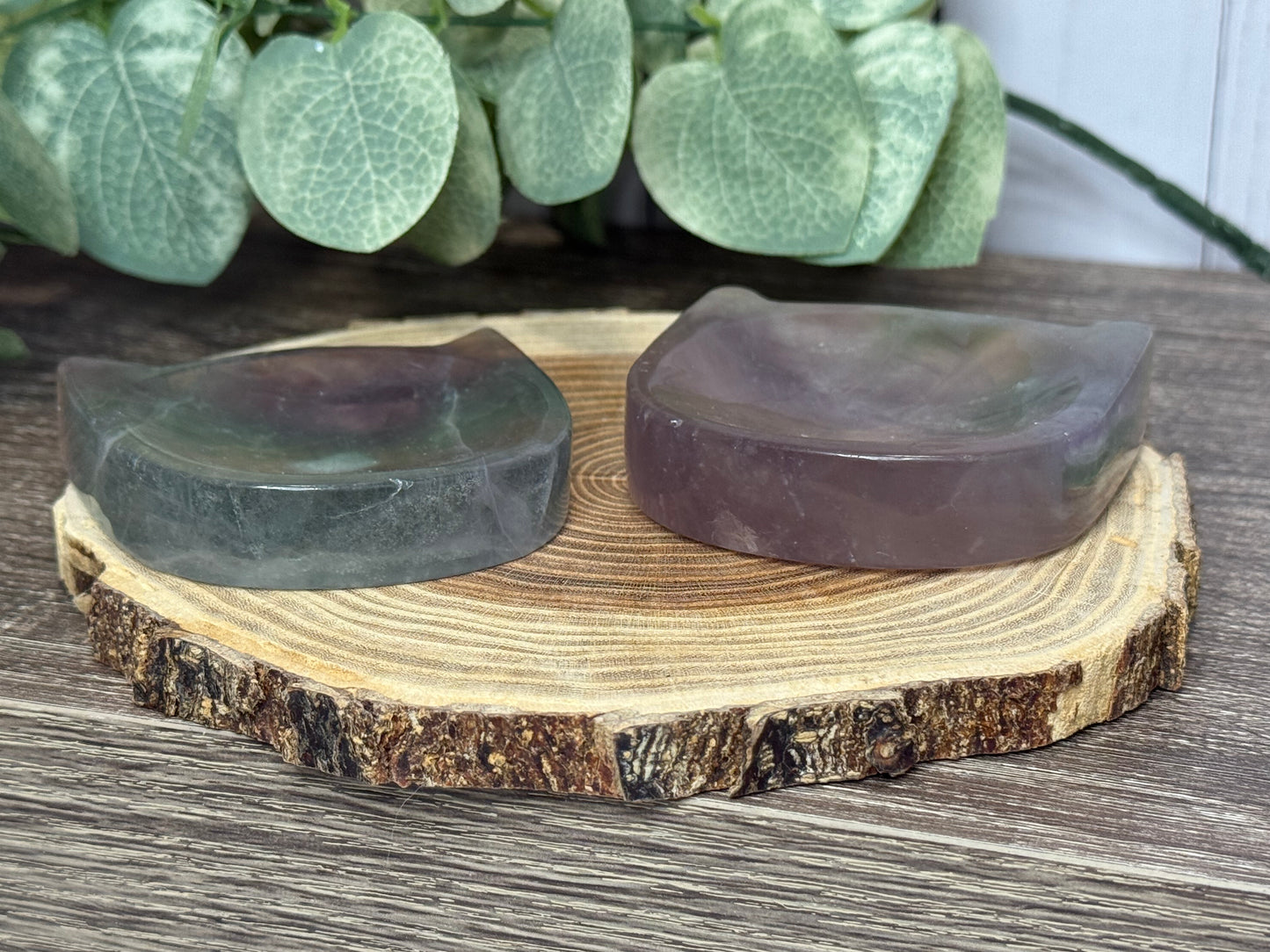 Cat Head Bowls - Fluorite