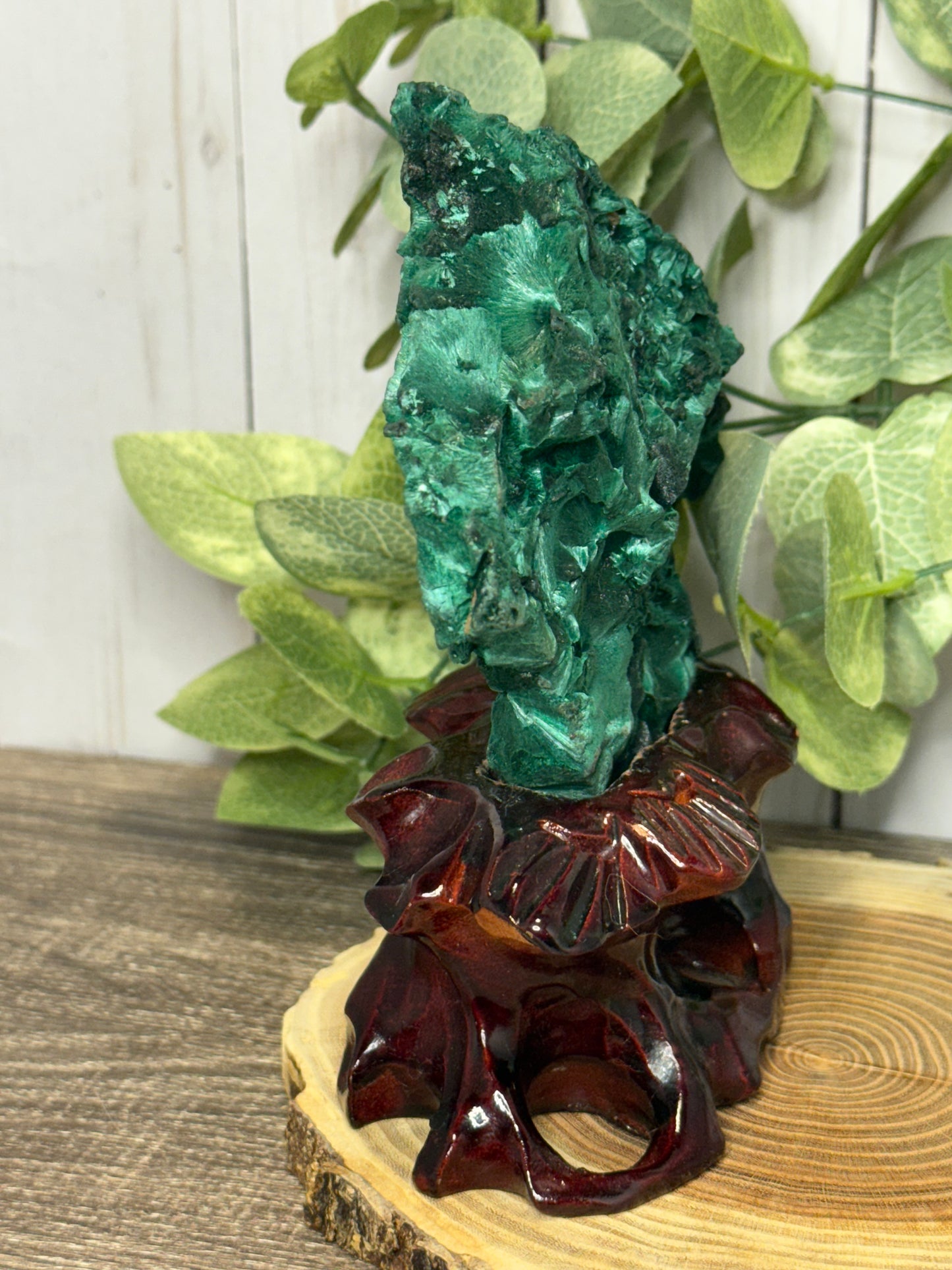 Malachite Statement Piece with Stand