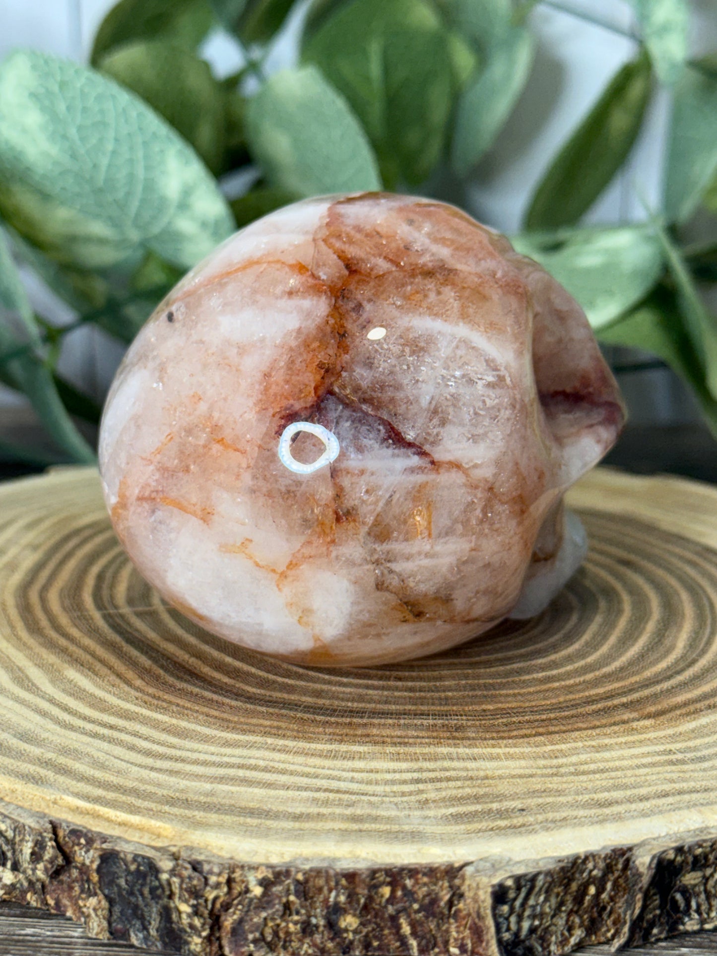 Fire Quartz Skull