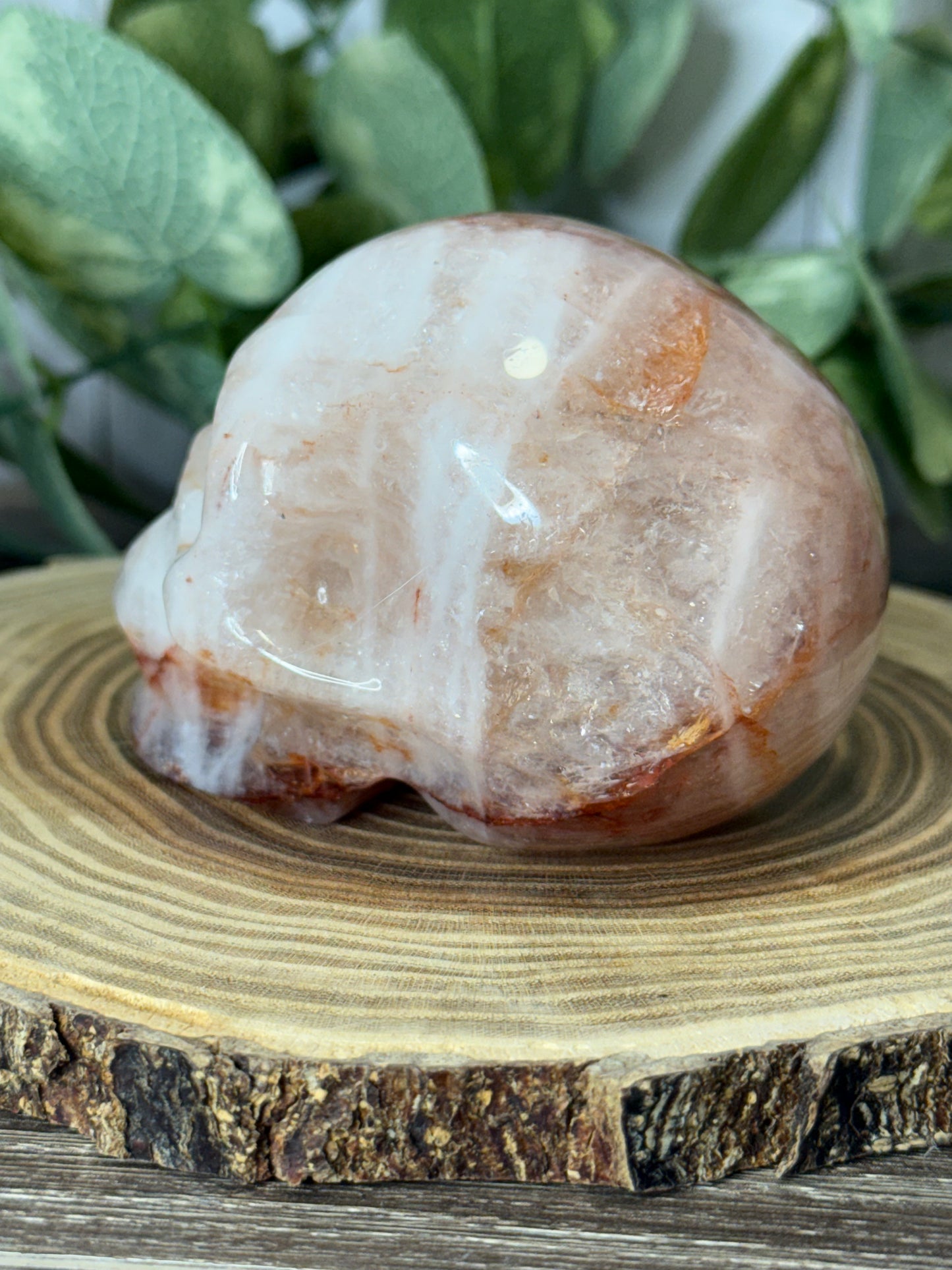 Fire Quartz Skull