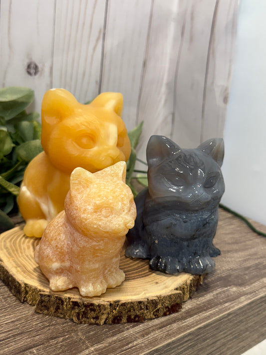 Cat Carvings -Large