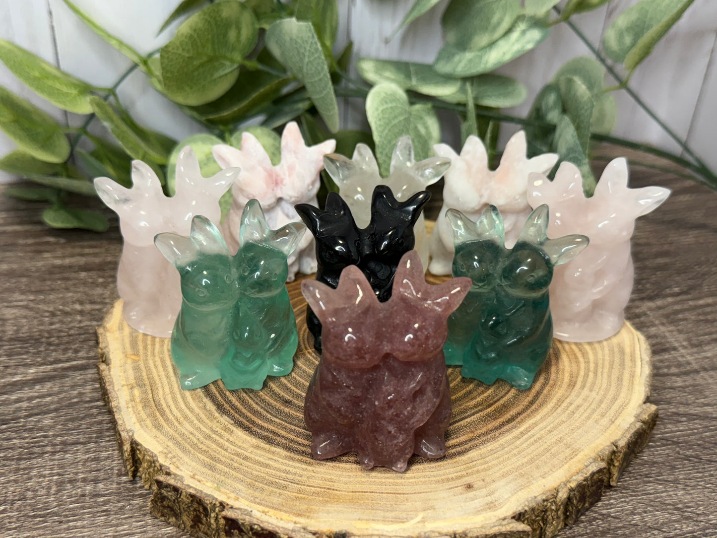 Rabbit Family Carvings