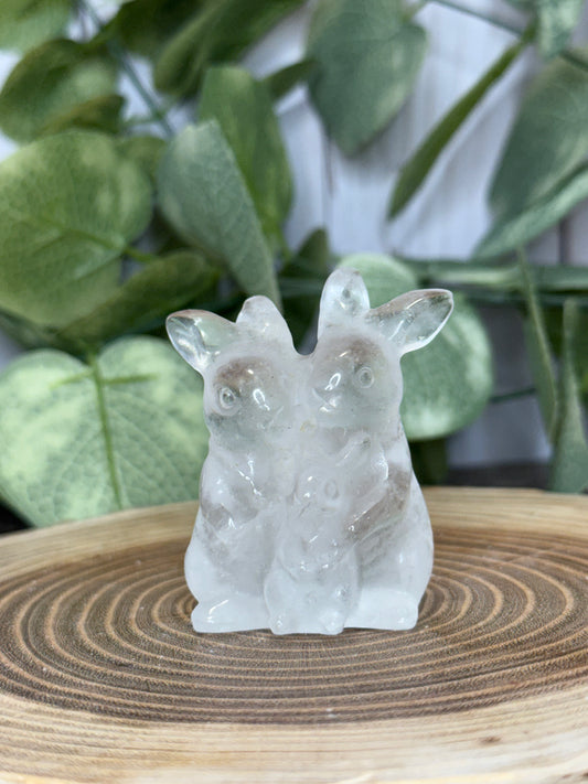 Rabbit Family Carvings