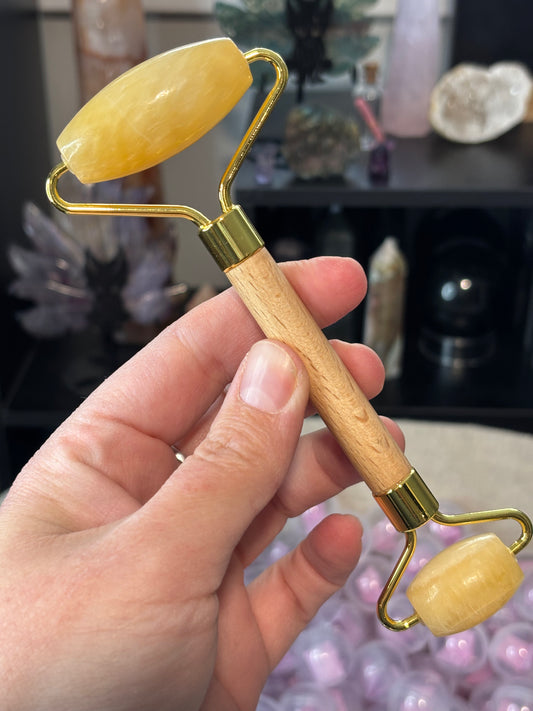 Orange Calcite Face Roller