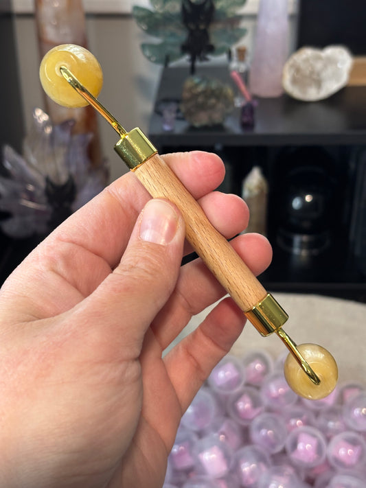 Orange Calcite Face Roller