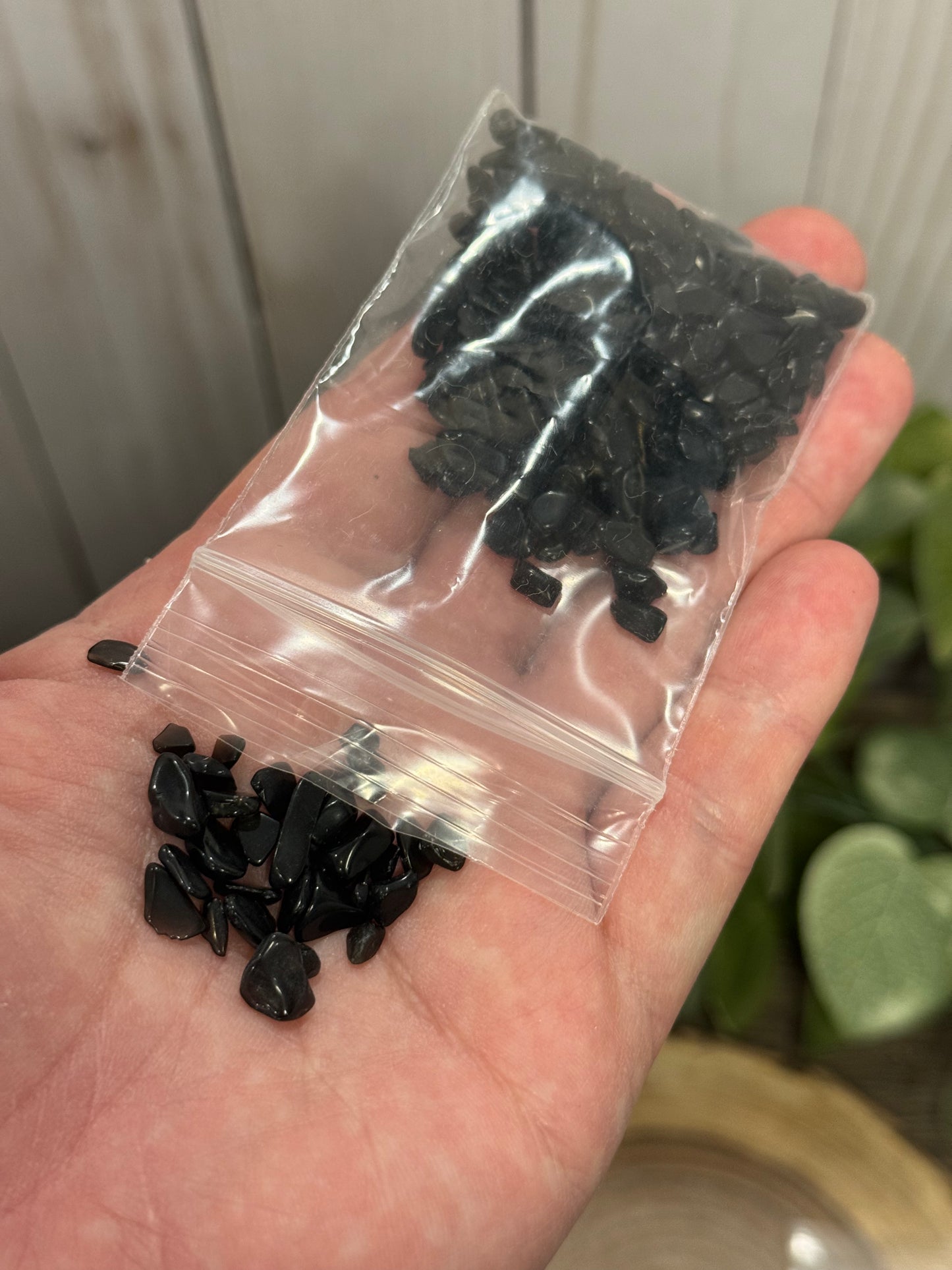 Black Obsidian (small) Crystal Chip Bag