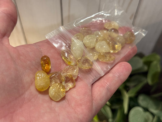 Citrine (heated) Crystal Chip Bag