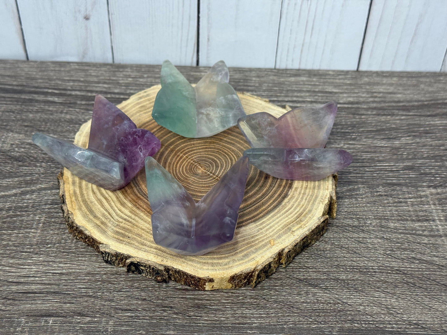 Fluorite Butterfly Carvings