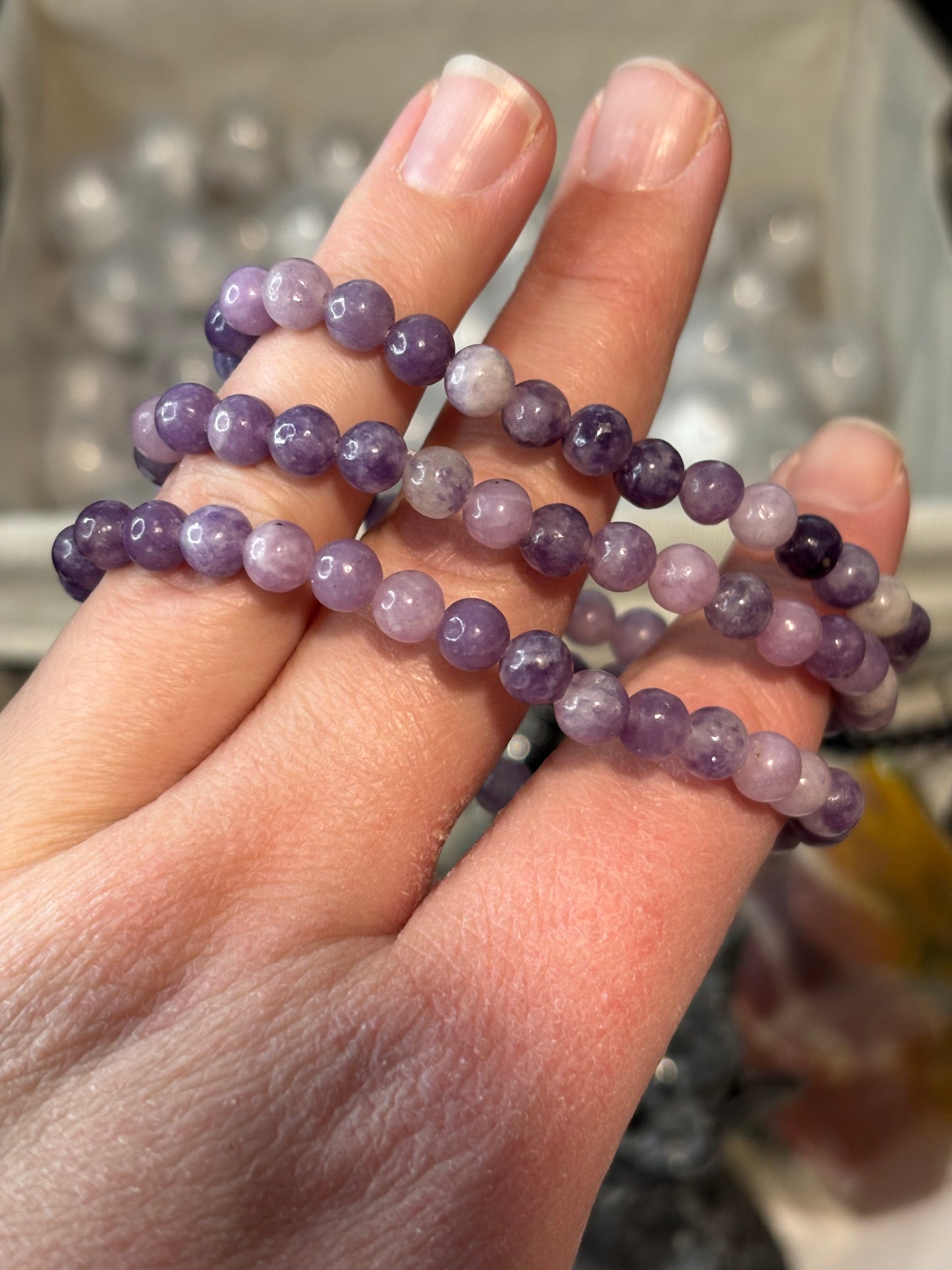 Lepidolite - Bracelet 6 mm