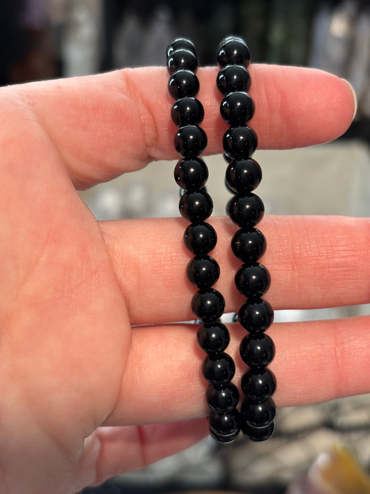 Black Obsidian - Bracelet 6 mm
