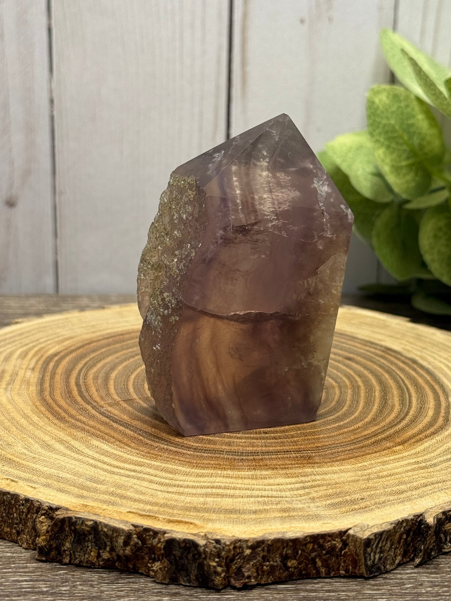 Fluorite Towers with Raw Edge