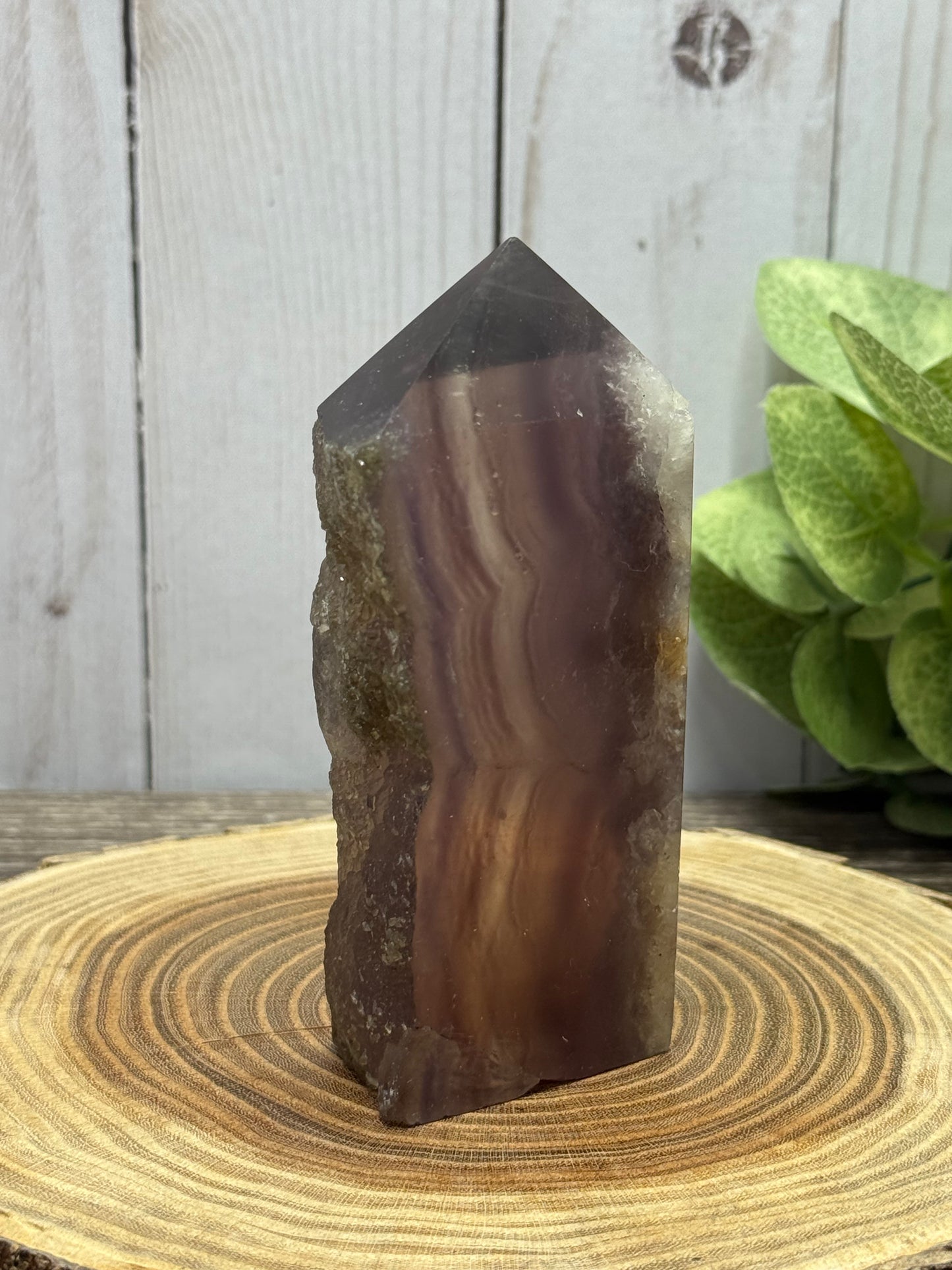 Fluorite Towers with Raw Edge