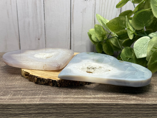 Druzy Agate Hearts (Large)
