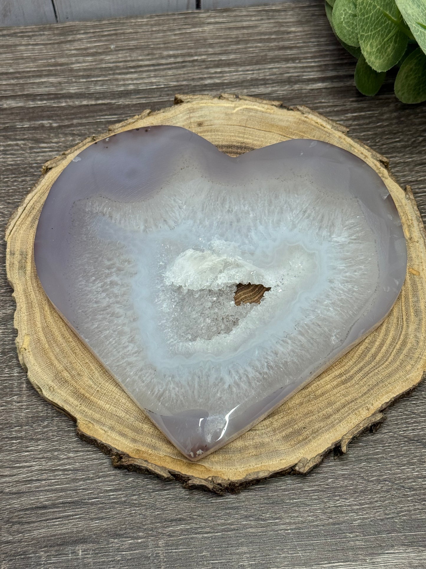 Druzy Agate Hearts (Large)
