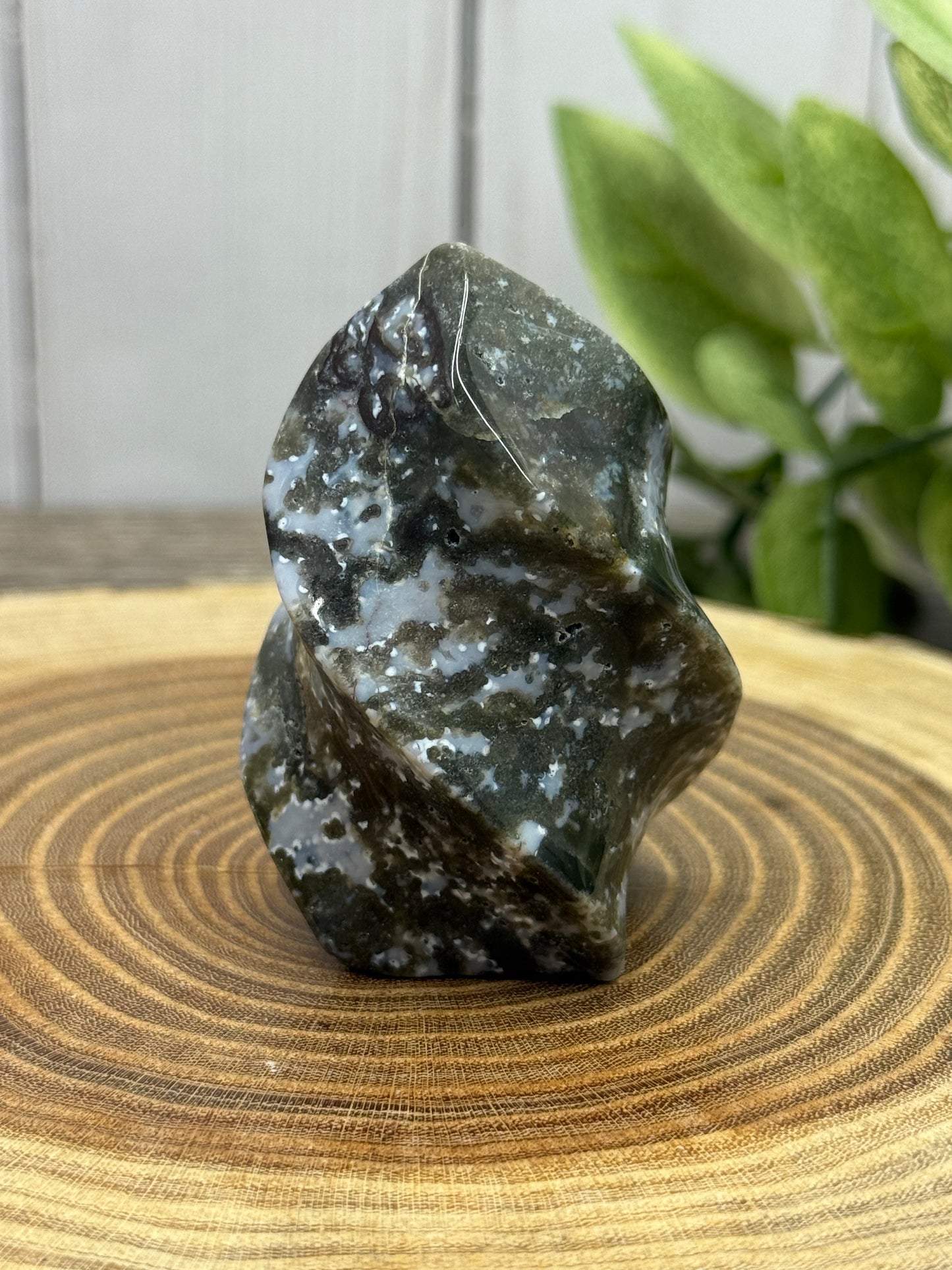 Moss Agate Smaller Flames