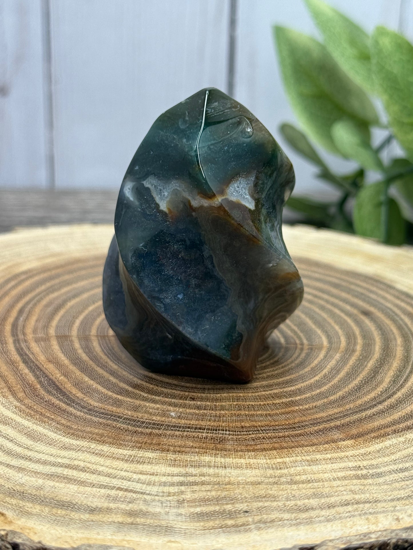 Moss Agate Smaller Flames