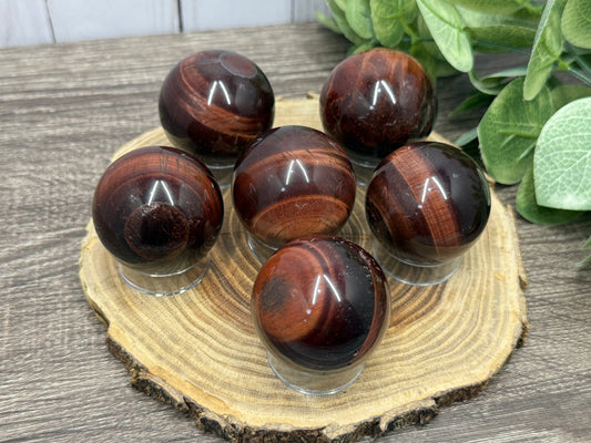 Red Tigers Eye Sphere