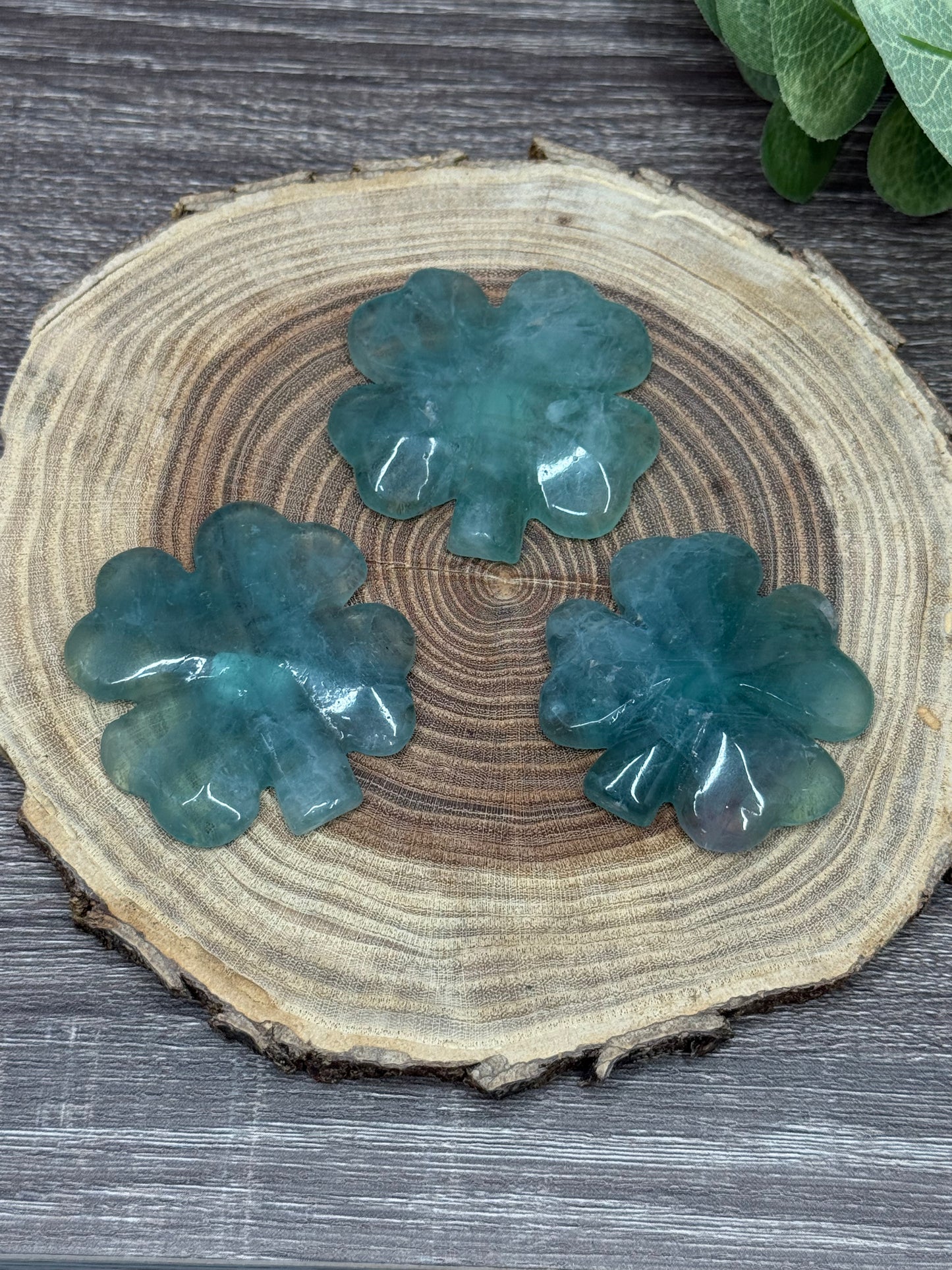 Four Leaf Clovers - various crystals