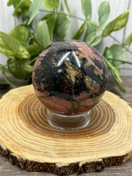Rhodonite Sphere