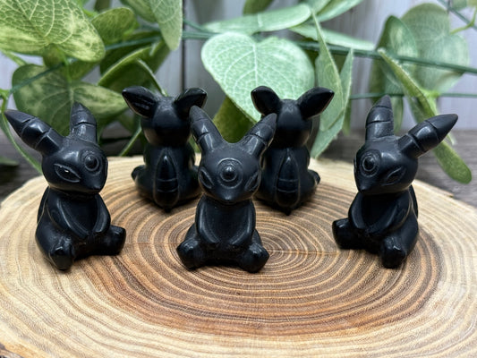 Umbreon Pokemon Carving - Obsidian