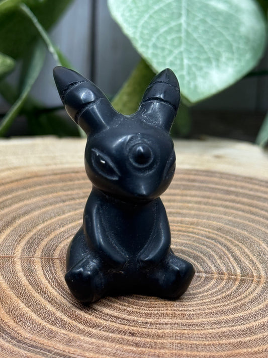 Umbreon Pokemon Carving - Obsidian