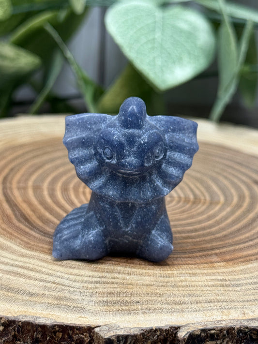 Vaporeon Pokemon Carving - Blue Aventurine