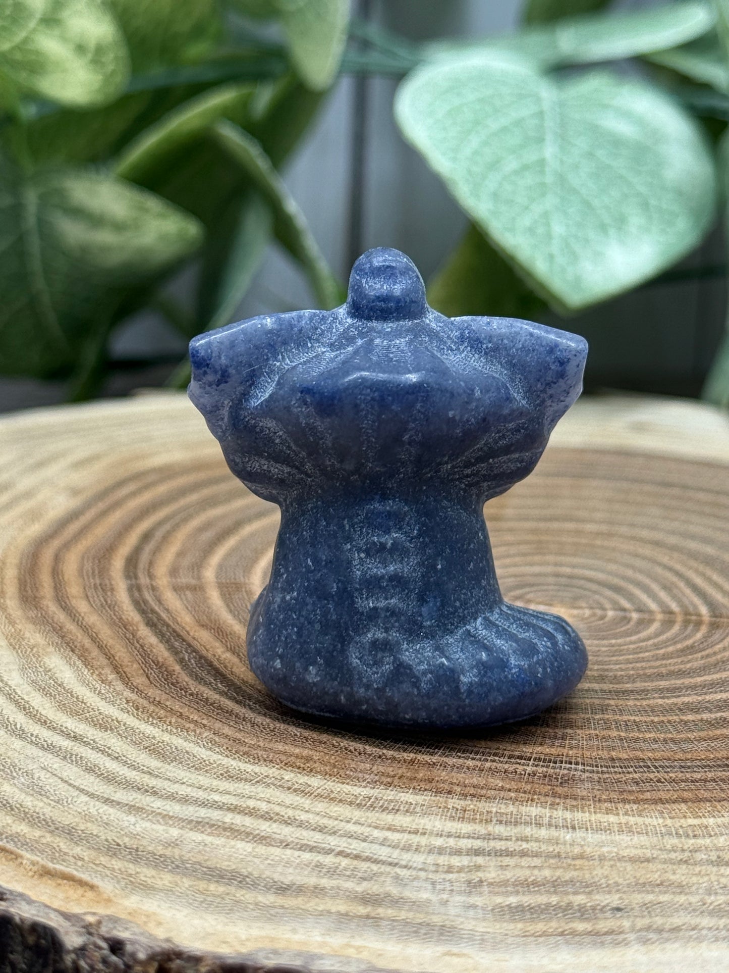 Vaporeon Pokemon Carving - Blue Aventurine